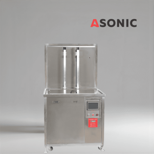 ASONIC IND-2000 Sistem de curățare cu ultrasunete pneumatic pentru utilizare în industria auto, aerospațială și industrială.