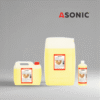 Detergent ASONIC AS-OXI în canistre de 1 l, 5 l și 25 l pentru îndepărtarea ruginii și a oxidării.