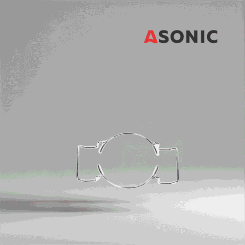 Suport pentru pahar de laborator ASONIC 0,8 L, accesoriu mic din oțel inoxidabil pentru aplicații de curățare cu ultrasunete de precizie.