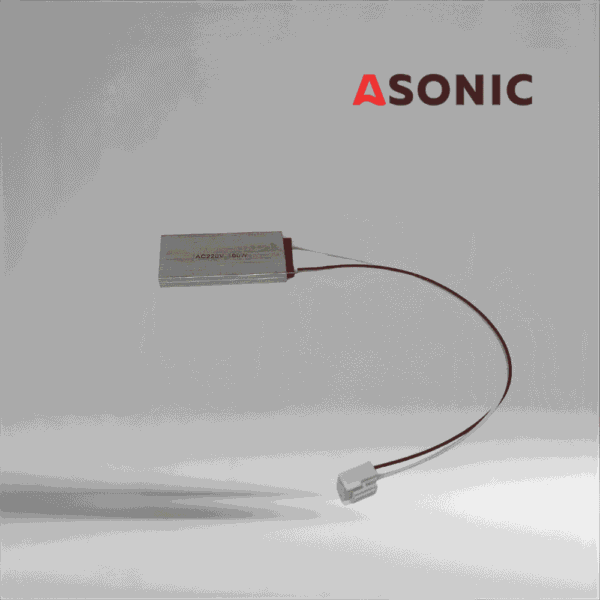 Încălzitor plat ASONIC 100W conceput pentru montarea pe rezervoarele aparatelor de curățare cu ultrasunete pentru controlul temperaturii.