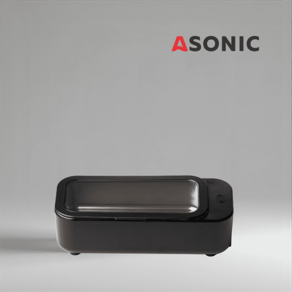 Aparat de curățare cu ultrasunete ASONIC HOME-450black, aparat elegant pentru accesoriile de uz casnic de zi cu zi.