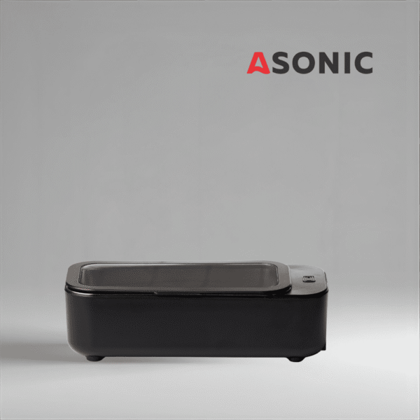 Aparat de curățare cu ultrasunete ASONIC HOME-450black, aparat portabil pentru curățarea fiabilă a accesoriilor mici în casă.