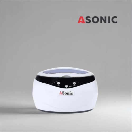 ASONIC HOME-650 aparat de curățat cu ultrasunete, conceput pentru uz casnic zilnic, unitate compactă pentru bijuterii și ochelari.