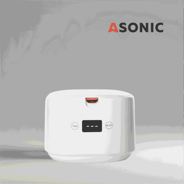 Aparat de curățare cu ultrasunete ASONIC HOME-dent pentru instrumente dentare, bijuterii și accesorii mici, compact și eficient.