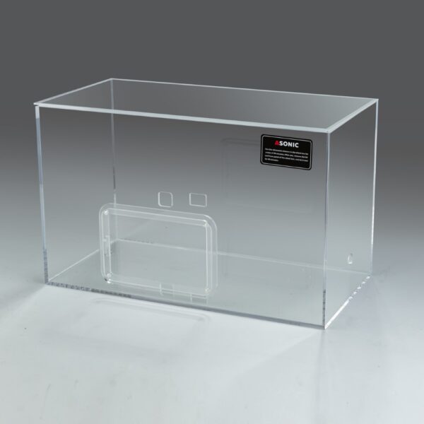 Cutie silențioasă ASONIC pentru aparate de curățare cu ultrasunete de 3 litri, vândută separat sau împreună cu unitatea de curățare.