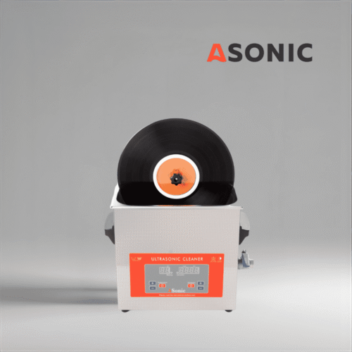 ASONIC Vinyl Cleaner-02 lichid, concentrat de curățare fără reziduuri, conceput pentru mașini de spălat discuri cu ultrasunete.