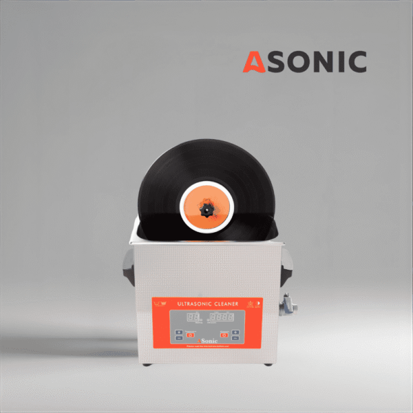 ASONIC Vinyl Cleaner-02 lichid, concentrat de curățare fără reziduuri, conceput pentru mașini de spălat discuri cu ultrasunete.