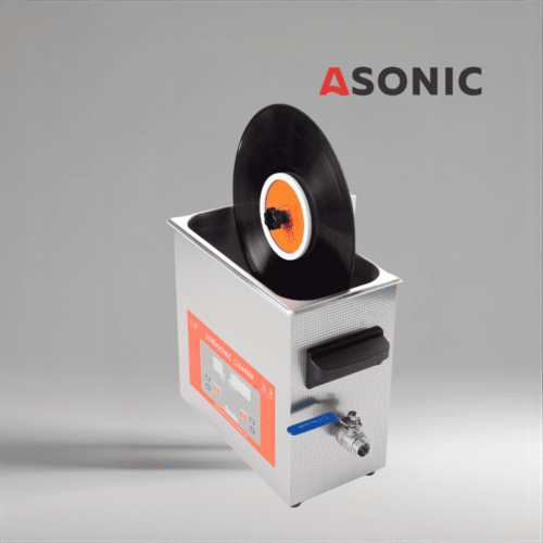 ASONIC Vinyl Cleaner-02 soluție de curățare, sticlă compactă pentru curățarea cu ultrasunete a plăcilor de vinil.