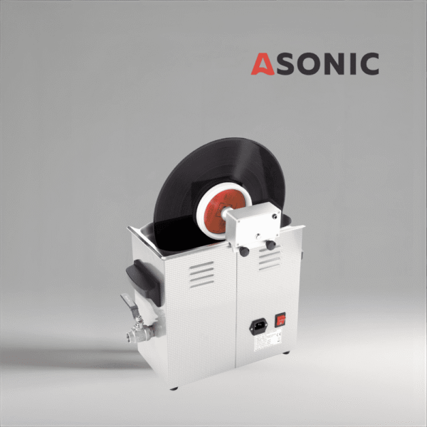 ASONIC Vinyl Cleaner-02, detergent cu ultrasunete, redă claritatea și elimină zgomotul de pe 2 discuri LP.