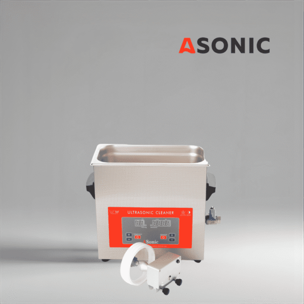 ASONIC Vinyl Cleaner-02 soluție cu ultrasunete, dimensiune compactă pentru curățarea sigură și eficientă a până la 2 discuri de vinil.