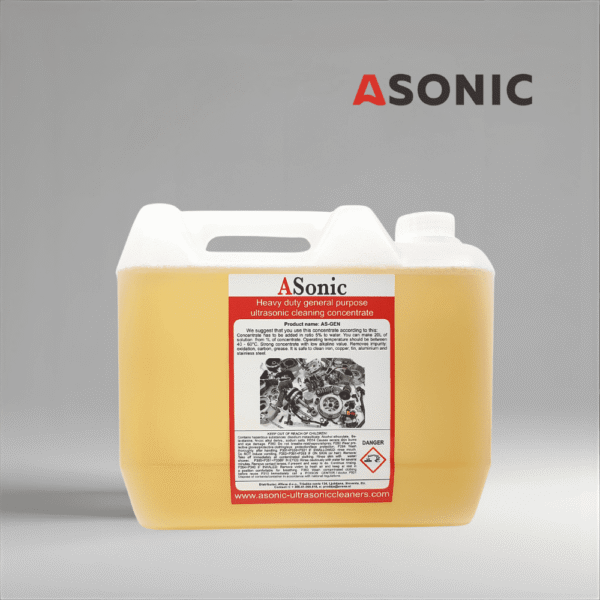 ASONIC AS-GEN-5 detergent ultrasonic universal, soluție de 5L pentru unelte, instrumente și componente industriale.