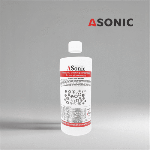 Curățător ultrasonic sensibil ASONIC AS-SENS-1, soluție de 1 litru pentru curățarea în siguranță a instrumentelor fragile, a dispozitivelor optice și medicale.