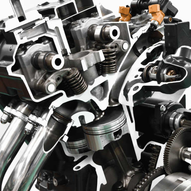 Piesă de motor care ilustrează modul în care curățătorii industriali cu ultrasunete îndepărtează uleiul, grăsimea și depunerile de carbon.